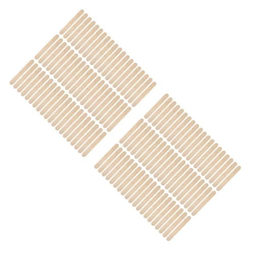Housoutil 2 Sätze Diy Holz Eisstäbchen Für Bastelmaterial Zum Selbermachen Von Eiscreme Für Desserts Und Kreative Projekte 200 Stück * 2 von Housoutil