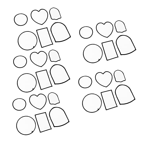 Housoutil 2 Sätze Diy Leere Bügelpatches Teiliges Für Kreative Bekleidungsreparaturen Hitzebeständige Applikationen Für Kleidung Taschen Und Mehr 30 Stück * 2 von Housoutil