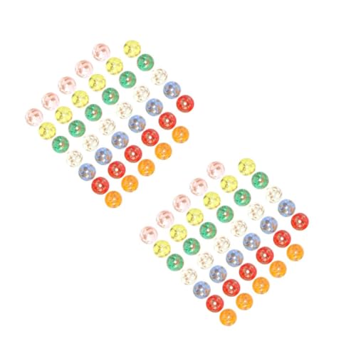 Housoutil 2 Sätze Diy Perlen Bunte Glasperlen Für Kreative Schmuckgestaltung Spacer Beads Für Armbänder Und Bastelprojekte Einzigartige Handgemachte Materialien 40 Stück * 2 von Housoutil
