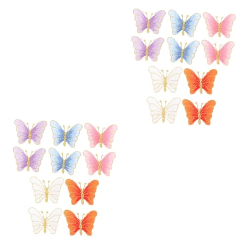 Housoutil 2 Sätze Diy Schmetterling Bügelflicken Applikationen Mit Stickerei Für Kleidung Dekorative Flicken Für Bastelprojekte 10 Stück * 2 Housoutil 2 Sätze Diy Schmetterling Bügelflicken Applikationen Mit Stickerei Für Kleidung Dekorative Flicken Für Bastelprojekte 10 Stück * 2 von Housoutil