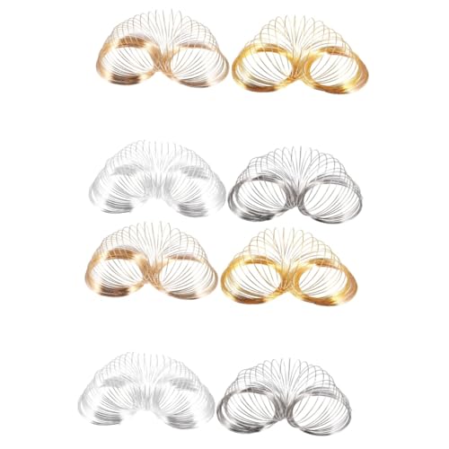 Housoutil 2 Sätze Diy Schmuckdraht Metallringe Für Armbänder Und Ringe Handgefertigte Bastelmaterialien Weiß Silber Gold Und Gold Für Kreative Schmuckgestaltung 4 Stücke * 2 Housoutil 2 Sätze Diy Schmuckdraht Metallringe Für Armbänder Und Ringe Handgefertigte Bastelmaterialien Weiß Silber Gold Und Gold Für Kreative Schmuckgestaltung 4 Stücke * 2 von Housoutil