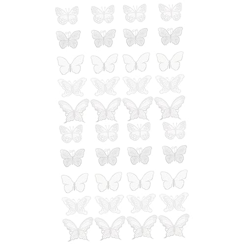Housoutil 2 Sätze Diy Stoffapplikationen Schmetterlings Patches Für Hochzeitskleider Und Kleidung Für Bastelprojekte Dekoration Und Kreative Näharbeiten 50 Stück * 2 von Housoutil