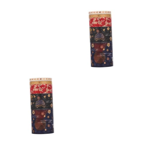 Housoutil 2 Sätze Diy Washi Tape Dekorative Klebebänder Für Handbuch Und Scrapbooking Dekoration Für Partys Und Kreative Projekte 5 Stücke * 2 von Housoutil