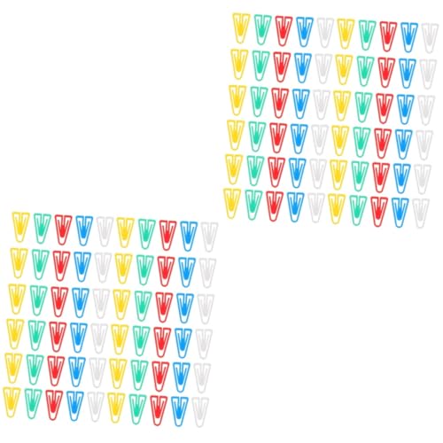 Housoutil 2 Sätze Dreieckige Büroklammer Clips Papierklammern Büroklammern Fürs Büro Farbige Büroklammern Dekorative Büroklammern Bürozubehör Plastik 100 Stück * 2 Housoutil 2 Sätze Dreieckige Büroklammer Clips Papierklammern Büroklammern Fürs Büro Farbige Büroklammern Dekorative Büroklammern Bürozubehör Plastik 100 Stück * 2 von Housoutil