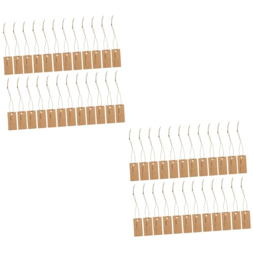 Housoutil 2 Sätze Elastisches Seiletikett Etiketten Schild Hängendes, Aufgereihtes Etikett Für Schlüssel Schmuck Karten Schmuckausstellungskarten Kraftpapier Hellbraun 100 Stück * 2 Housoutil 2 Sätze Elastisches Seiletikett Etiketten Schild Hängendes, Aufgereihtes Etikett Für Schlüssel Schmuck Karten Schmuckausstellungskarten Kraftpapier Hellbraun 100 Stück * 2 von Housoutil