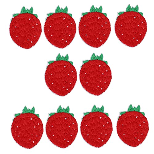 Housoutil 2 Sätze Erdbeer Stickerei Patches Applikationen Zum Aufnähen Für Kleidung Taschen Und Diy Projekte Einfache Anwendung Zur Reparatur Und Dekoration 10 Stück * 2 Housoutil 2 Sätze Erdbeer Stickerei Patches Applikationen Zum Aufnähen Für Kleidung Taschen Und Diy Projekte Einfache Anwendung Zur Reparatur Und Dekoration 10 Stück * 2 von Housoutil