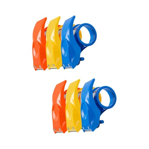 Housoutil 2 Sätze Ergonomischer Klebebandabroller Handheld Cutter Für Paketversiegelung Geeignet Für Klebeband Bis Leicht Und Präzise Für Müheloses Verpacken 3 Stücke * 2 von Housoutil