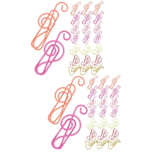 Housoutil 2 Sätze Farbige Büroklammern Musiknoten-clips Formen Von Büroklammern Musical Notes Lesezeichen Clips Notizen Dekorativer Notizclip Bürobedarf Metall Zufällige Farbe 60 Stück * 2 Housoutil 2 Sätze Farbige Büroklammern Musiknoten-clips Formen Von Büroklammern Musical Notes Lesezeichen Clips Notizen Dekorativer Notizclip Bürobedarf Metall Zufällige Farbe 60 Stück * 2 von Housoutil