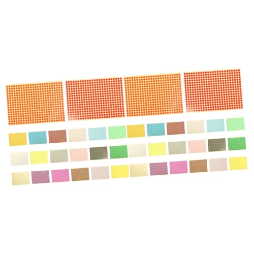 Housoutil 2 Sätze Farbiges Dot -etikettpapier Farbige Aufkleberpunkte Bunt Kreispunktetikett Runden Für Kleine Farbige Punktaufkleber Kennzeichnungsaufkleber Pvc Selbstklebend 20 Blätter * 2 von Housoutil