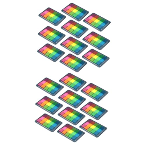 Housoutil 2 Sätze Fluoreszierende Haftnotizen Selbstklebende Index Labels Für Büro Schule Wiederverwendbare Farbige Tabs Für Effektives Organisieren Und Markieren 10 Stück * 2 von Housoutil