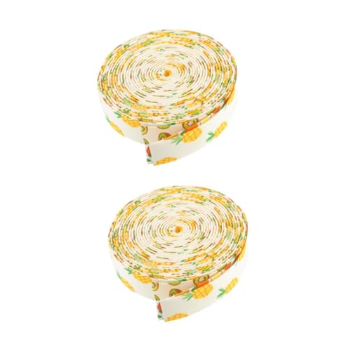 Housoutil 2 Sätze Fruchtmuster Haarclip Bastelband Diy Haarschmuck Zubehör Kiwi Ananas Für Kreative Projekte Und Kinderhandwerk 3 Rollen * 2 von Housoutil