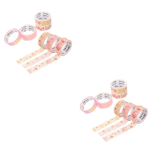 Housoutil 2 Sätze Goldpulver Farbiges Klebeband Basteln Bandfarbe Handwerk Punkte Uv Farbe Für Ästhetisch Zeitschrift Verpackung Washi -bänder Gefärbt Bastelband Flüsterpapier 7 Rollen * 2 von Housoutil