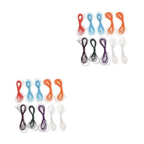 Housoutil 2 Sätze Handgewebte Schnur Für Schmuckherstellung Farbige Wachsschnur Für DIY Armbänder Und Bastelarbeiten Vielseitige Zubehör Für Projekte 10 Rollen * 2 Housoutil 2 Sätze Handgewebte Schnur Für Schmuckherstellung Farbige Wachsschnur Für DIY Armbänder Und Bastelarbeiten Vielseitige Zubehör Für Projekte 10 Rollen * 2 von Housoutil