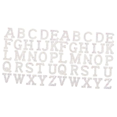 Housoutil 2 Sätze Heiße Diamant-buchstabenaufkleber Brief Gepatcht Stich Strasssteine aufkleber Funkelnd Name Glitzerbuchstaben Für Stoff Applikationen Blenden Silber 26 Stück * 2 Housoutil 2 Sätze Heiße Diamant-buchstabenaufkleber Brief Gepatcht Stich Strasssteine aufkleber Funkelnd Name Glitzerbuchstaben Für Stoff Applikationen Blenden Silber 26 Stück * 2 von Housoutil