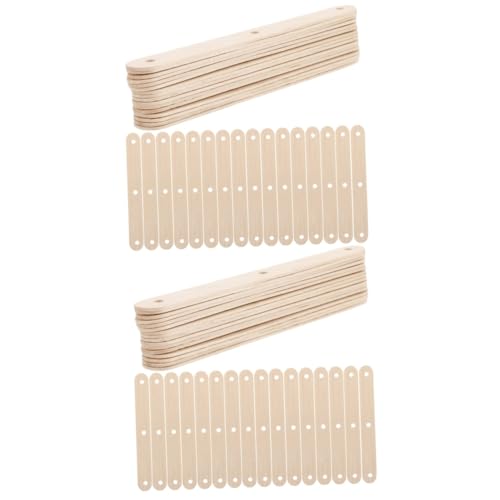 Housoutil 2 Sätze Holz Eisstiele Für Diy Natürliche Bastelstäbchen Für Kunsthandwerk Für Lollis Eiscreme Und Modellbau Stabile Und Sichere Holzmaterialien Glatt Und 50 Stück * 2 von Housoutil