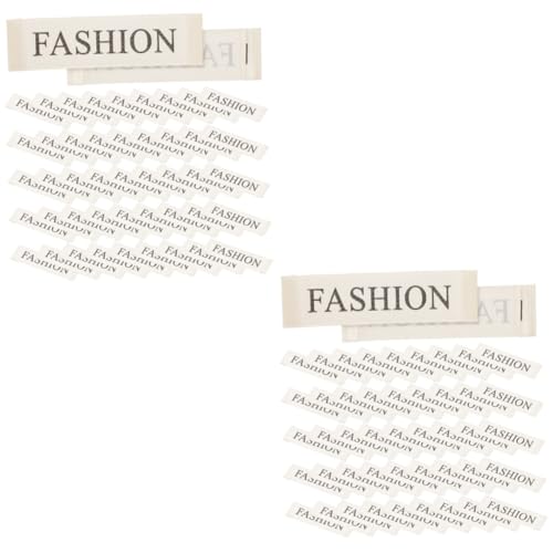 Housoutil 2 Sätze Kleidungsmarke Kleidungsetikett Stickerei Patches Für Jacken Gemacht Wäscherei Bestickt Gewebte Etiketten Nähen Von Etiketten Für Handgefertigte Artikel Stoff 100 Stück * 2 von Housoutil