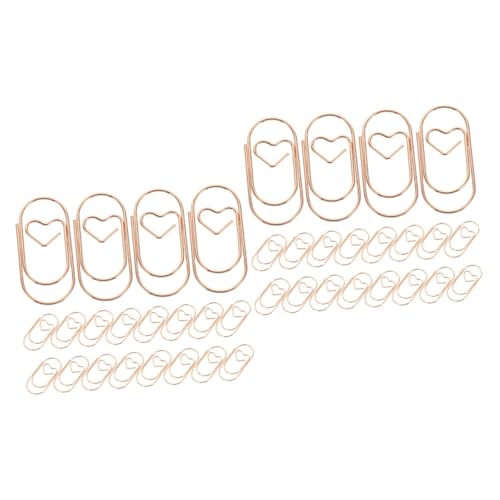 Housoutil 2 Sätze Lesezeichen Aus Metall Vielseitig Schreibwaren Bürobedarf Süße Bürovorräte Schicke Büroklammern Speziell Geformte Büroklammern Mini -papierclips Roségold 20 Stück * 2 Housoutil 2 Sätze Lesezeichen Aus Metall Vielseitig Schreibwaren Bürobedarf Süße Bürovorräte Schicke Büroklammern Speziell Geformte Büroklammern Mini -papierclips Roségold 20 Stück * 2 von Housoutil
