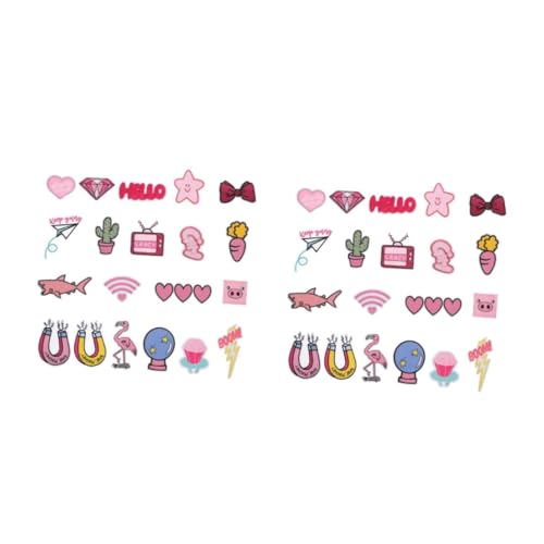 Housoutil 2 Sätze Mädchen Stickerei Patches Herzschleife Applikationen Für Kleidung Diy Reparaturflicken Für Taschen Hüte Und Mehr 20 Stück * 2 Housoutil 2 Sätze Mädchen Stickerei Patches Herzschleife Applikationen Für Kleidung Diy Reparaturflicken Für Taschen Hüte Und Mehr 20 Stück * 2 von Housoutil