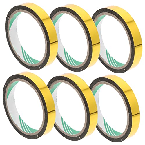 Housoutil 2 Sätze Metallic Washi Mirror Tape Dekoratives Diy Klebeband Für Kreative Bastelprojekte Geschenkverpackungen Und Mehr 6 Rollen * 2 von Housoutil