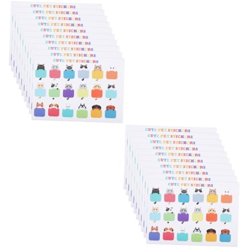 Housoutil 2 Sätze Namensaufkleber Etiketten Katzen -tags Katzenaufkleber Süß Katzenname Tag Leer Katzenname -tag -aufkleber Katzenaufkleber Für Aufkleber Katze Papier 10 Blätter * 2 von Housoutil