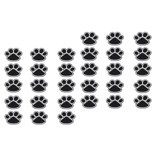 Housoutil 2 Sätze Pfoten Patches Aufnäher Zum Aufbügeln Für Kleidung Diy Patches Für Kreative Reparatur Und Dekoration Für Taschen Und Bekleidung 15 Stücke * 2 von Housoutil
