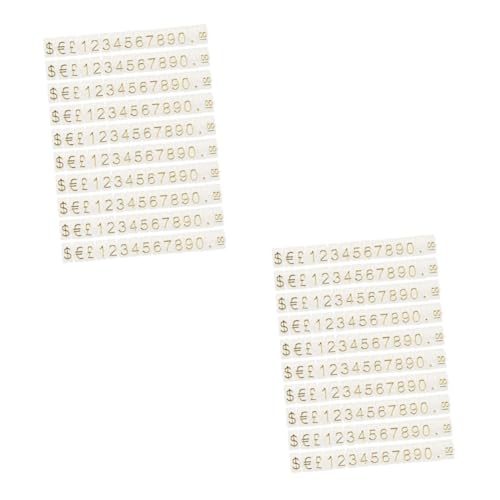 Housoutil 2 Sätze Preisblock Preisschilder Für Schmuck Kleidung Und Accessoires Verstellbare Preisschildanzeige Für Einzelhandel Und Verkaufsstände Preisanzeige Für Optimale 10 Saiten * 2 von Housoutil