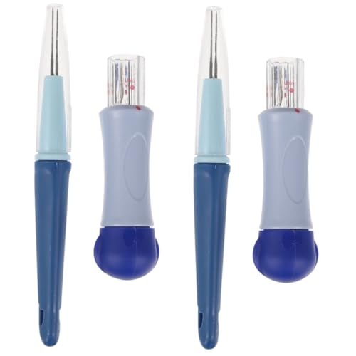 Housoutil 2 Sätze Punch Needle Embroidery Kit Multifunktionale Stanznadeln Für Diy Nähprojekte Für Heim Und Bastelarbeiten Nadeleinfädler Und Hochwertiger Werkzeuge 2 Stück * 2 von Housoutil