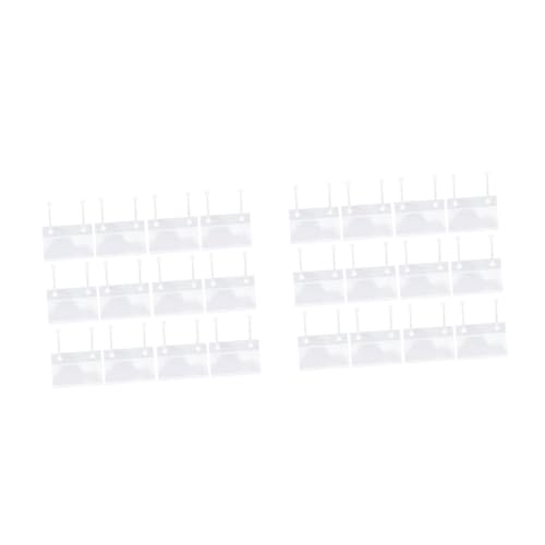 Housoutil 2 Sätze Pvc Preisschilder Mit Halteclip Preisetiketten Für Supermärkte Und Einzelhandel Einfach Zu Montieren Und Langlebig Für Preispräsentation 25 Stück * 2 von Housoutil