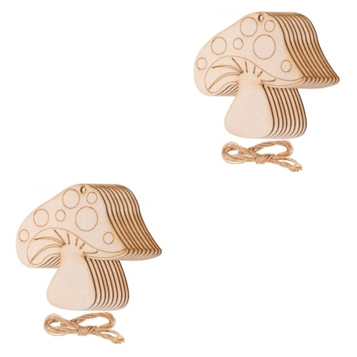 Housoutil 2 Sätze Rustikale Holz Mushroom Bastelmaterialien Unbemalte Holzscheiben für DIY Projekte für Dekoration und Handarbeiten für Erwachsene Housoutil 2 Sätze Rustikale Holz Mushroom Bastelmaterialien Unbemalte Holzscheiben für DIY Projekte für Dekoration und Handarbeiten für Erwachsene von Housoutil