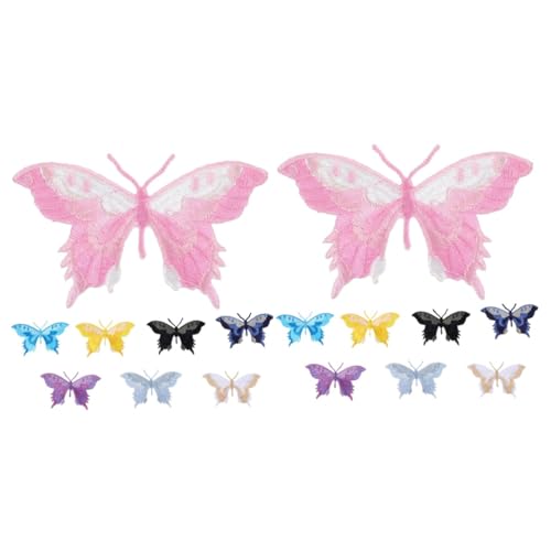 Housoutil 2 Sätze Schmetterlings-stickpatch Gestickter Schmetterling Gestickte Aufnäher Für Bekleidungsstücke Schmetterlinge Stickereiflecken Gestickte Aufnäher Nähen Stoff 8 Stück * 2 Housoutil 2 Sätze Schmetterlings-stickpatch Gestickter Schmetterling Gestickte Aufnäher Für Bekleidungsstücke Schmetterlinge Stickereiflecken Gestickte Aufnäher Nähen Stoff 8 Stück * 2 von Housoutil
