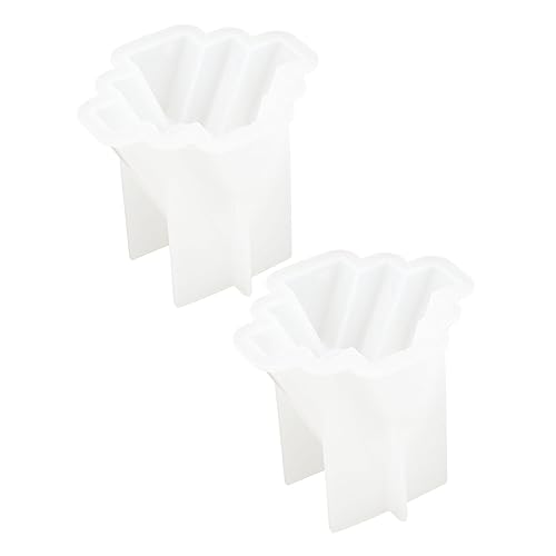 Housoutil 2 Sätze Silikon Kerzenformen Für Diy Duftkerzen Nicht Klebende Gießform Für Handgemachte Seifen Blumenkerzen Und Mehr Für Kreative Bastelprojekte 2 Stücke * 2 von Housoutil