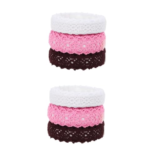 Housoutil 2 Sätze Spitzenklebeband Scrapbook-spitzenbänder Sammelalbum Größe Karte Dekorative Spitzenbänder Dekorative Bänder Handgefertigte Spitzenbänder Diy-klebebänder Stoff 3 Rollen * 2 Housoutil 2 Sätze Spitzenklebeband Scrapbook-spitzenbänder Sammelalbum Größe Karte Dekorative Spitzenbänder Dekorative Bänder Handgefertigte Spitzenbänder Diy-klebebänder Stoff 3 Rollen * 2 von Housoutil