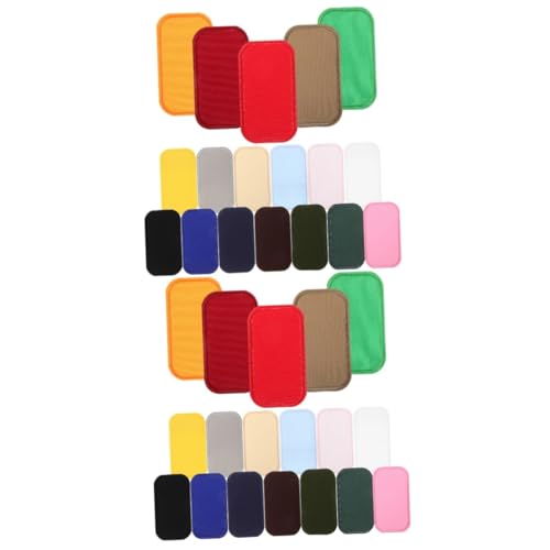 Housoutil 2 Sätze Stickpatches Kleidung Dekoration Canvas Patch Bestickte Aufkleber Aufnäher Aufnäher Bestickter Aufnäher Bastelpatches Rucksack Rechteck Patches Reparatur 18 Stücke * 2 von Housoutil