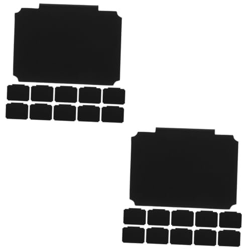 Housoutil 2 Sätze Tag -speicherbox Bin Labels Etiketten-clips Tafel Lageretiketten Für Behälter Aufbewahrungsetikettenclips Aufbewahrungsclip Auf Etiketten Pp Schwarz 15 Stücke * 2 von Housoutil