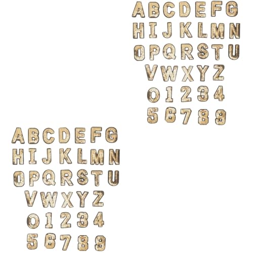 Housoutil 2 Sätze Teiliges Bestickte Applikationen Buchstaben Aufnäher Zum Aufbügeln Für Diy Kleidung Rucksäcke Schuhe Langlebig Hitzeversiegelte Rückseite Klare Muster Für 36 Stück * 2 von Housoutil