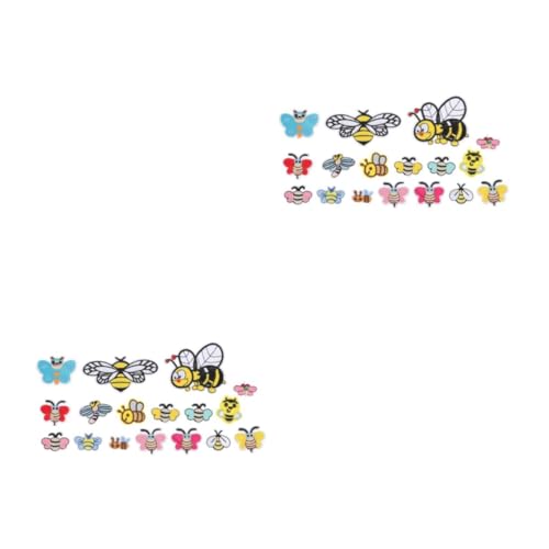 Housoutil 2 Sätze Teiliges Cartoon Bienen Patches Zum Aufbügeln Niedliche Applikationen Für Kleidung Taschen Hüte Diy Bastelprojekte Und Reparierend 34 Stück * 2 Housoutil 2 Sätze Teiliges Cartoon Bienen Patches Zum Aufbügeln Niedliche Applikationen Für Kleidung Taschen Hüte Diy Bastelprojekte Und Reparierend 34 Stück * 2 von Housoutil