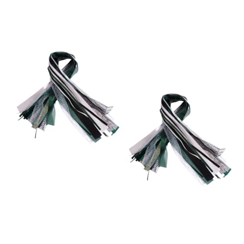 Housoutil 2 Sätze Teiliges Diy Haarband Ribbons Set Dunkelgrün Handgemachte Schleifenhaarschmuck Dekoration Für Mädchen Material Für Kreative Haaraccessoires Und Festliche 22 Stück * 2 von Housoutil