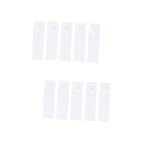 Housoutil 2 Sätze Teiliges Diy Lesezeichen Silikonform Herzform Epoxidharz Gießform Für Kreative Lesezeichen Langlebig Und Einfach Zu Verwenden Für Bastelprojekte 5 Stück * 2 von Housoutil