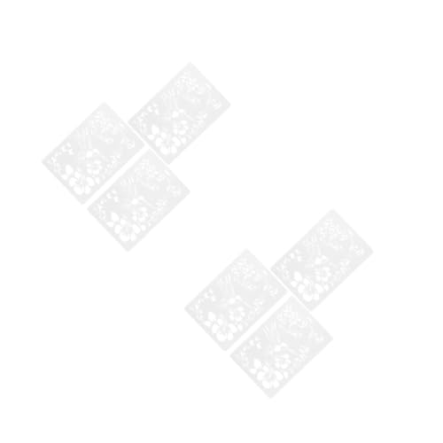 Housoutil 2 Sätze Teiliges Diy Schablonenset Für Hummingbird Blumenmuster Wiederverwendbare Zeichenschablonen Für Malen Scrapbooking Und Wanddekoration 3 Stück * 2 von Housoutil