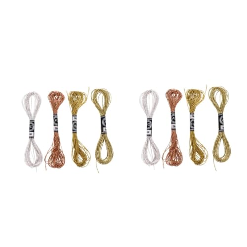 Housoutil 2 Sätze Teiliges Diy Stickgarn Für Kreuzstich Metallische Fäden Verschiedenen Farben Langlebig Und Farbecht Für Bastelprojekte Kinderhandwerk Und Mehr 16 Stück * 2 von Housoutil
