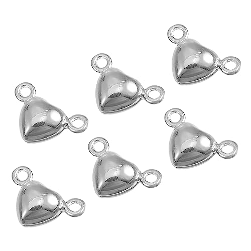 Housoutil 2 Sätze Teiliges Herzförmiger Magnetverschluss Für Diy Schmuck Verbindungselemente Für Ketten Und Armbänder Für Kreative Bastelprojekte Reinem Gefertigt 10 Stück * 2 von Housoutil