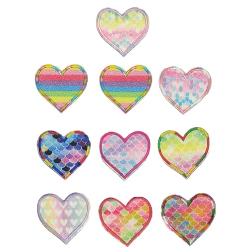 Housoutil 2 Sätze Teiliges Herzform Stickerei Patches Bunte Applikationen Für Kleidung Taschen Hüte Und Schuhe Für Diy Reparaturen Und Handarbeiten 18 Stück * 2 Housoutil 2 Sätze Teiliges Herzform Stickerei Patches Bunte Applikationen Für Kleidung Taschen Hüte Und Schuhe Für Diy Reparaturen Und Handarbeiten 18 Stück * 2 von Housoutil