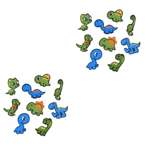 Housoutil 2 Sätze Teiliges Niedlicher Dinosaurier Stickerei Patches Für Kleidung Jeans Und Diy Projekte Applikationen Für T Shirts Taschen Und Mehr Zum Reparieren Und Dekorieren 9 Stück * 2 von Housoutil