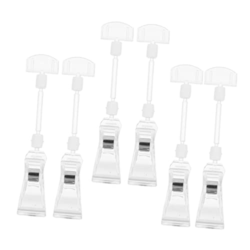 Housoutil 2 Sätze Teiliges Set Drehbarer Preisschild Halter Transparente Etikettenklammer Doppelkopf Anzeige Clip Für Produktpräsentationen Und Werbung 6 Stück * 2 Housoutil 2 Sätze Teiliges Set Drehbarer Preisschild Halter Transparente Etikettenklammer Doppelkopf Anzeige Clip Für Produktpräsentationen Und Werbung 6 Stück * 2 von Housoutil