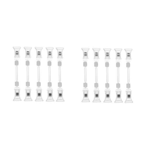 Housoutil 2 Sätze Teiliges Set Preisschild Clips Praktische Etikettenhalter Für Werbung Für Geschäfte Restaurants Und Supermärkte Robust Und Leicht Zu Bedienen 5 Stücke * 2 von Housoutil