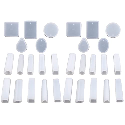 Housoutil 2 Sätze Teiliges Set Silikonformen für Schmuckherstellung Diy Anhänger und Ohrringe für Kreative Bastelprojekte und von Housoutil