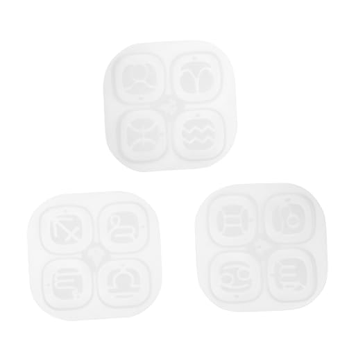 Housoutil 2 Sätze Teiliges Silikonform Für Schmuck Flexible Gießform Für Epoxidharz Anhänger Für Diy Und Personalisierte Langlebig Und Einfach Zu Verwenden 3 Stücke * 2 von Housoutil