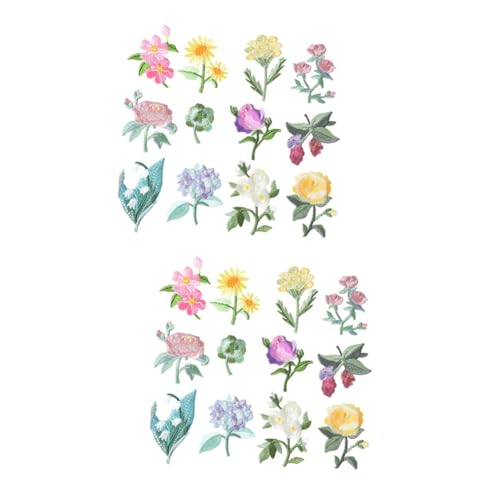 Housoutil 2 Sätze Teiliges Stickpatches Für Diy Kleidung Aufbügelbare Applikationen Für Taschen Kleidung Und Bastelarbeiten Farbenfrohe Designs Leicht Zu Verarbeiten 12 Stück * 2 Housoutil 2 Sätze Teiliges Stickpatches Für Diy Kleidung Aufbügelbare Applikationen Für Taschen Kleidung Und Bastelarbeiten Farbenfrohe Designs Leicht Zu Verarbeiten 12 Stück * 2 von Housoutil