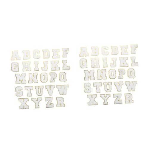 Housoutil 2 Sätze Teiliges Von Selbstklebenden Buchstaben Patches Für Kleidung Weiße Iron Applikationen Für Kreative Designs Kleidung Und Handtüchern 26 Stücke * 2 Housoutil 2 Sätze Teiliges Von Selbstklebenden Buchstaben Patches Für Kleidung Weiße Iron Applikationen Für Kreative Designs Kleidung Und Handtüchern 26 Stücke * 2 von Housoutil