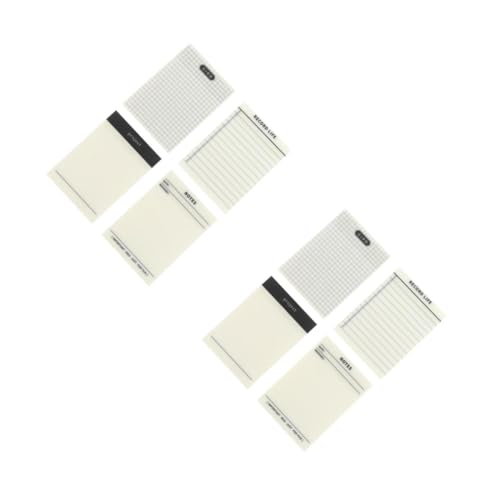 Housoutil 2 Sätze Transparente Memo Pads Selbstklebende Notizzettel Für Büro Und Schule Wiederverwendbare Schreibnotizen Praktisch Für Studierende Und Büroangestellte 4 Stücke * 2 von Housoutil